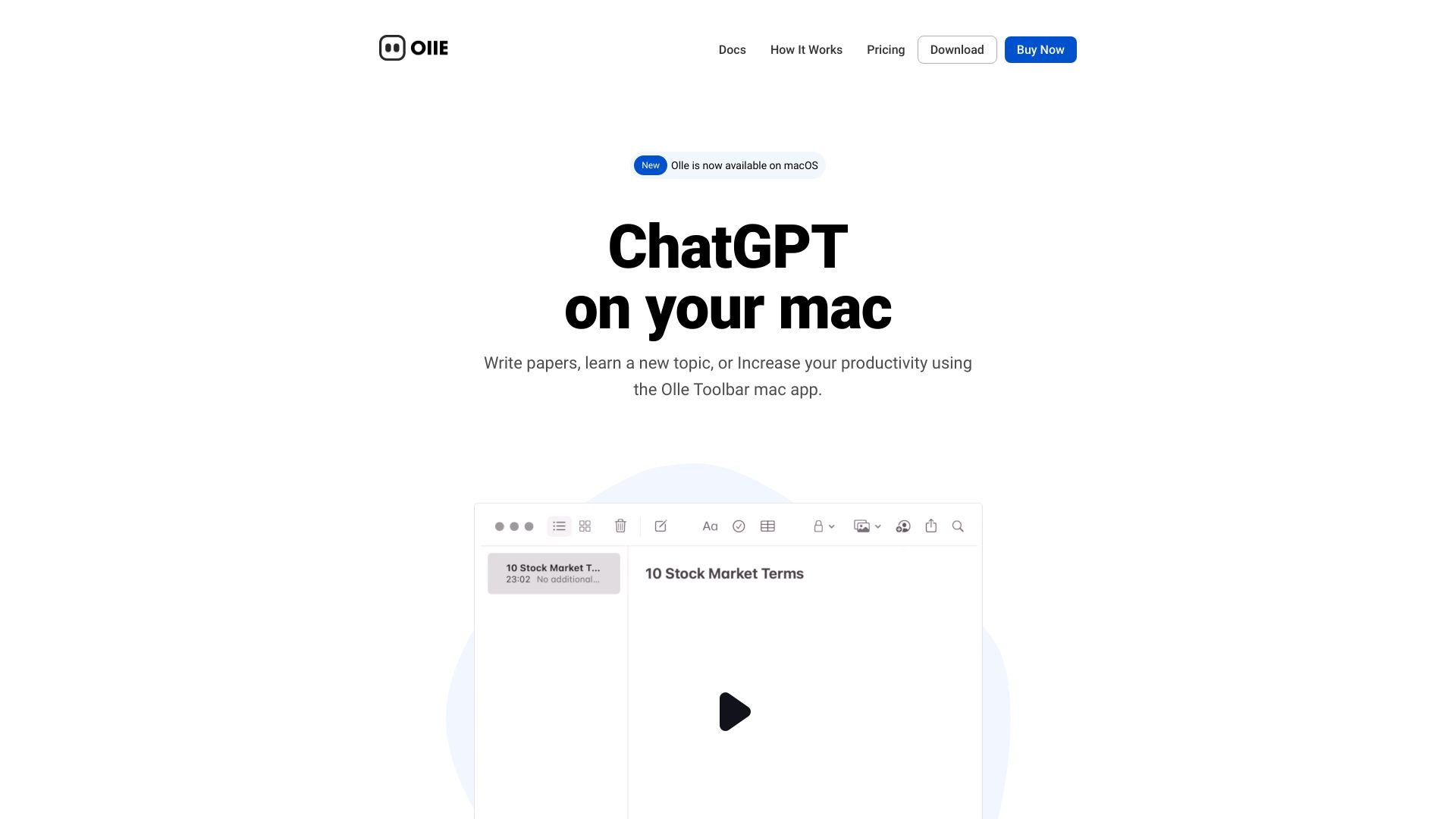 Olle – AI Powered Toolbar Assistant网页截图,Olle – AI Powered Toolbar Assistant网页快照