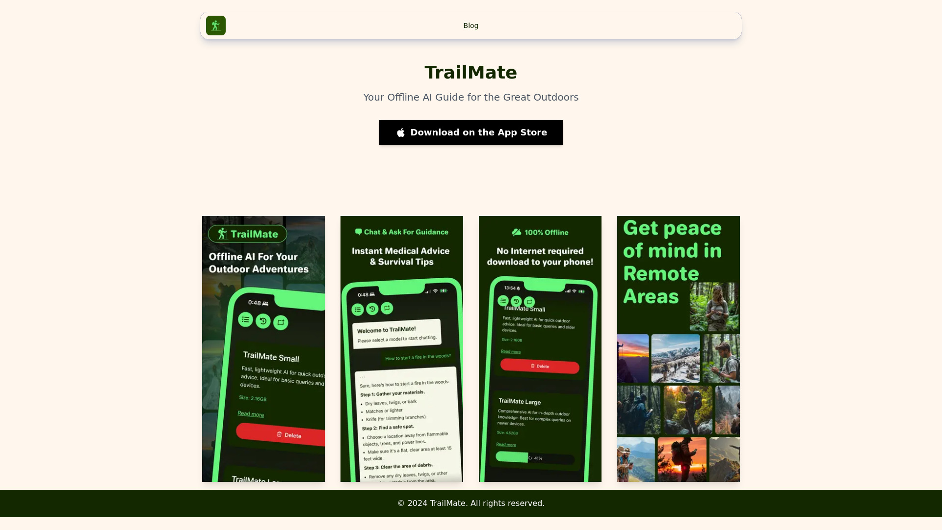 TrailMate网页截图,TrailMate网页快照