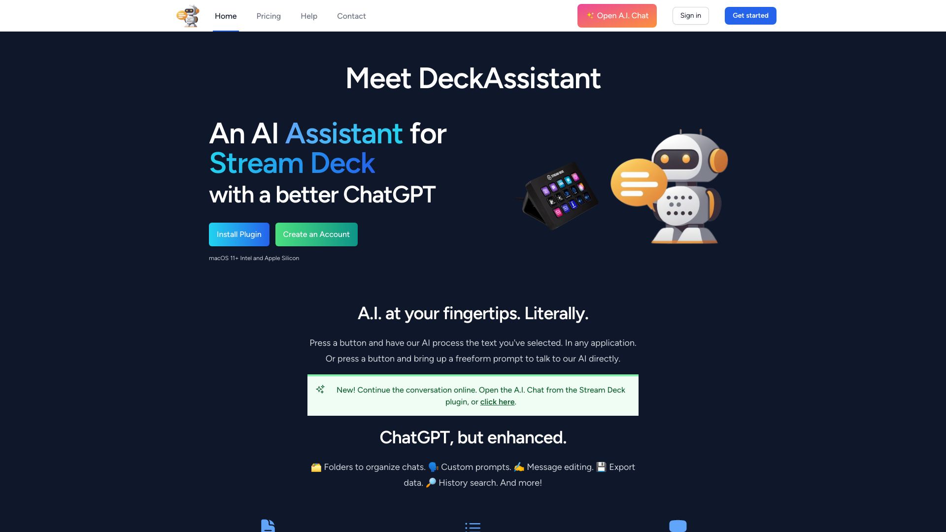 DeckAssistant网页截图,DeckAssistant网页快照