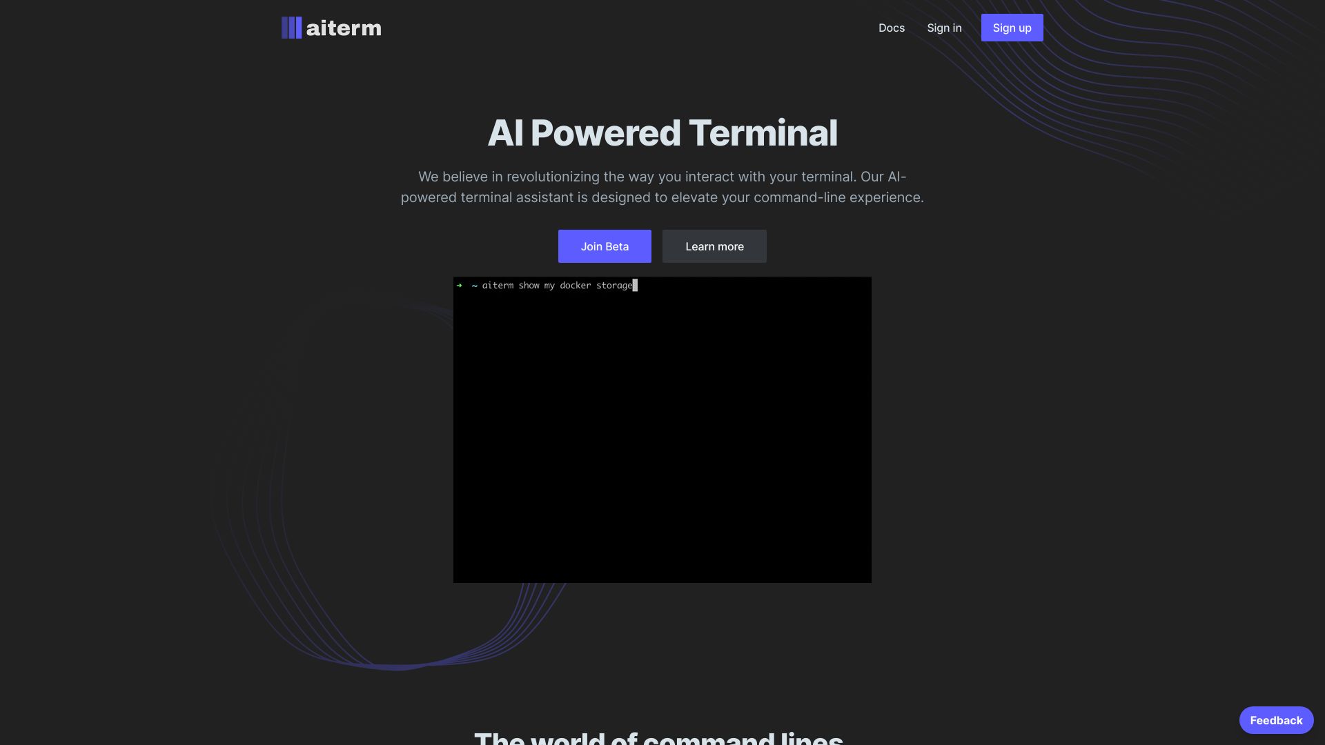 AiTerm (Beta)网页截图,AiTerm (Beta)网页快照