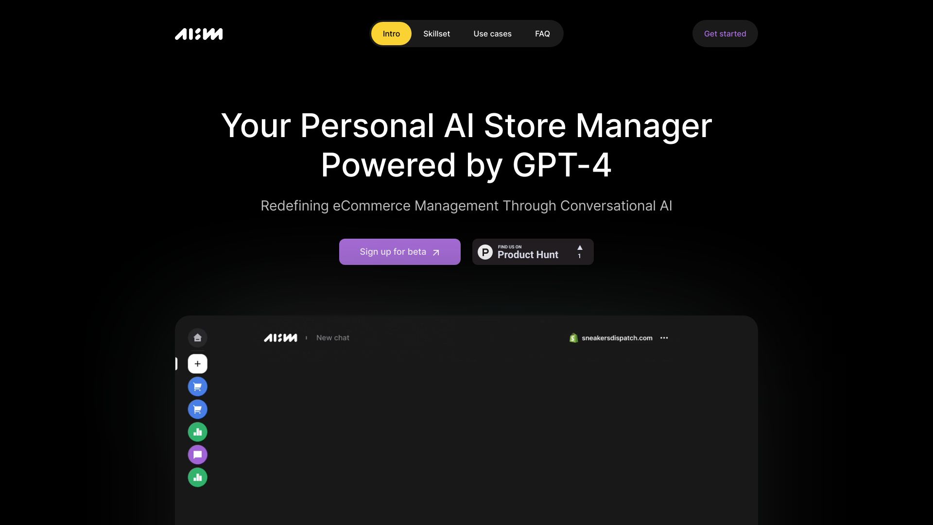 AI Store Manager网页截图,AI Store Manager网页快照