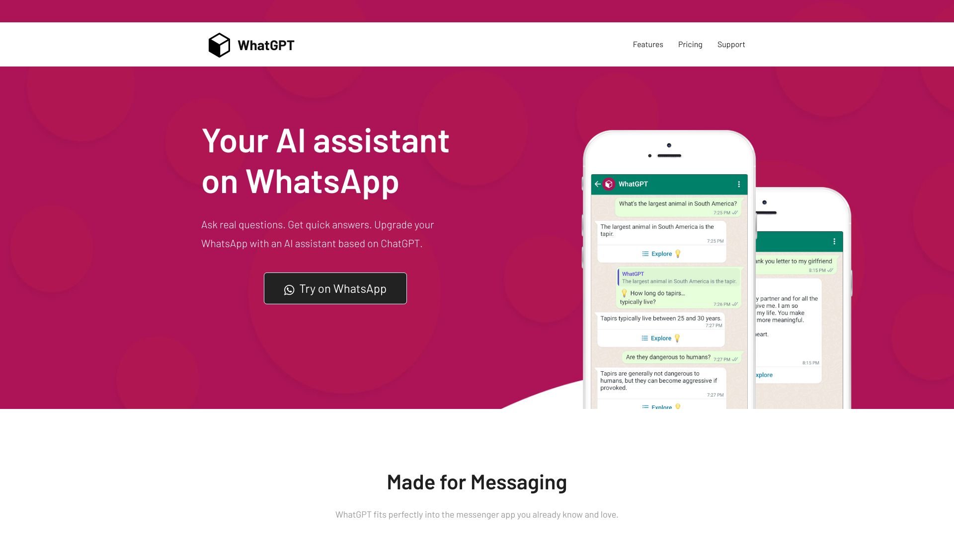 WhatGPT网页截图,WhatGPT网页快照