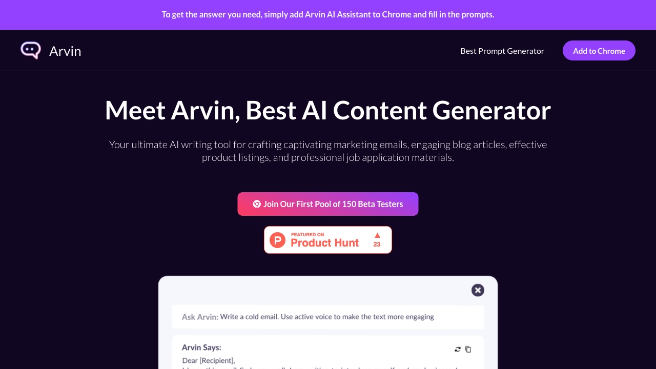 Arvin网页截图,Arvin网页快照