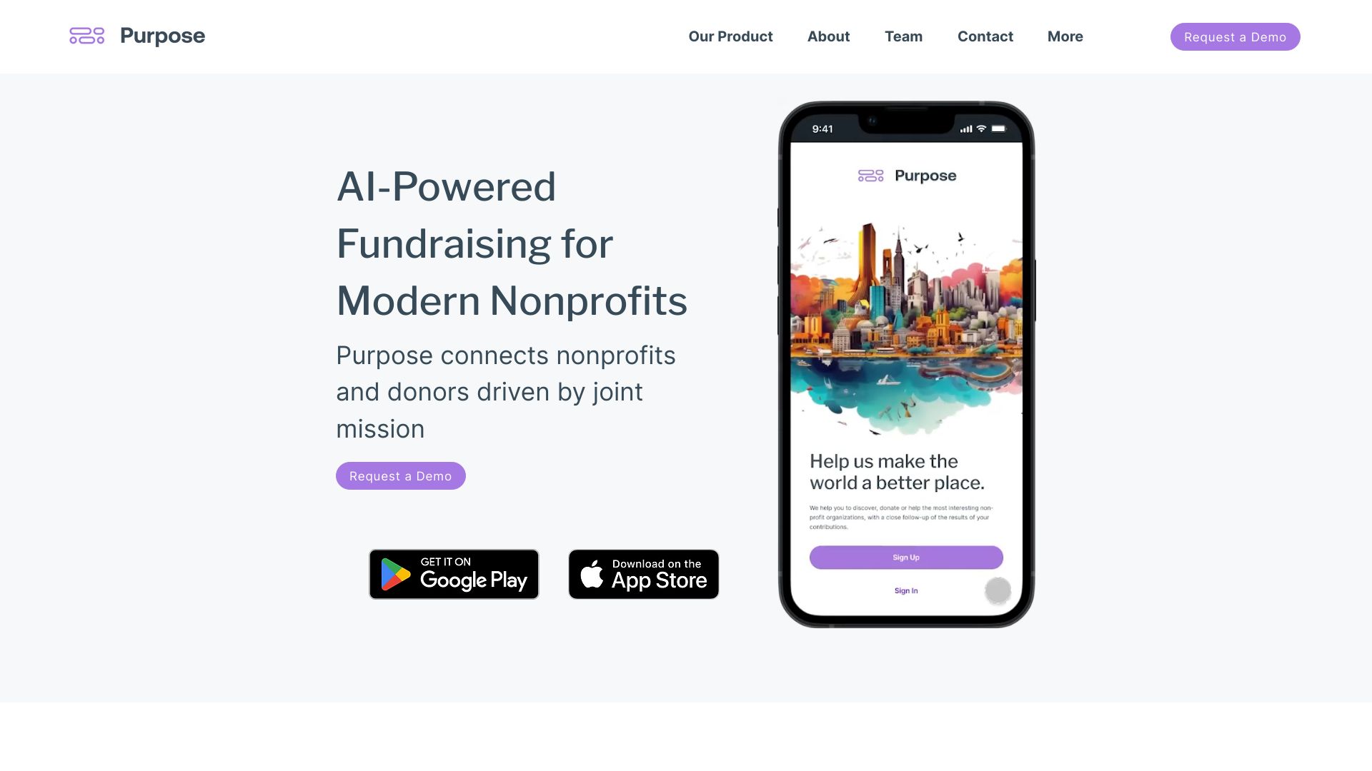 Purpose – Impactful Giving网页截图,Purpose – Impactful Giving网页快照