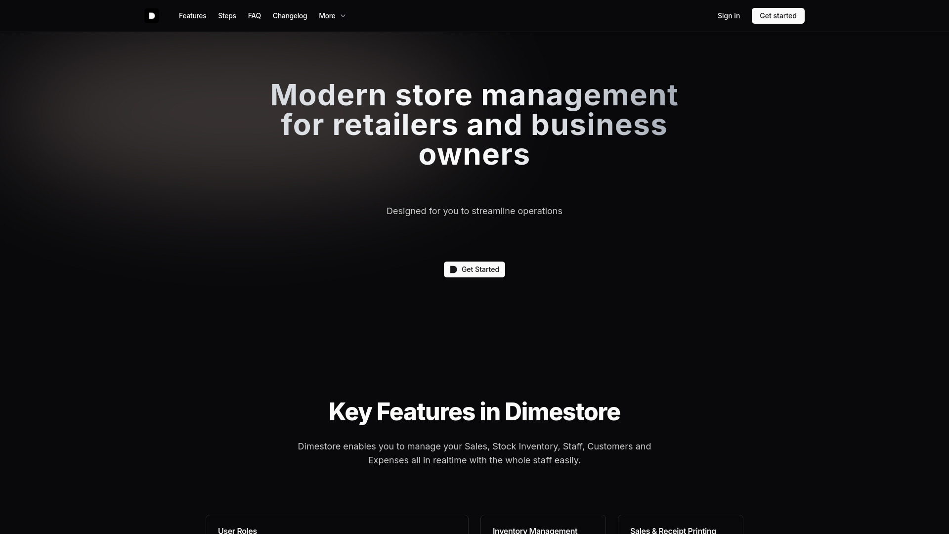 Dimestore网页截图,Dimestore网页快照