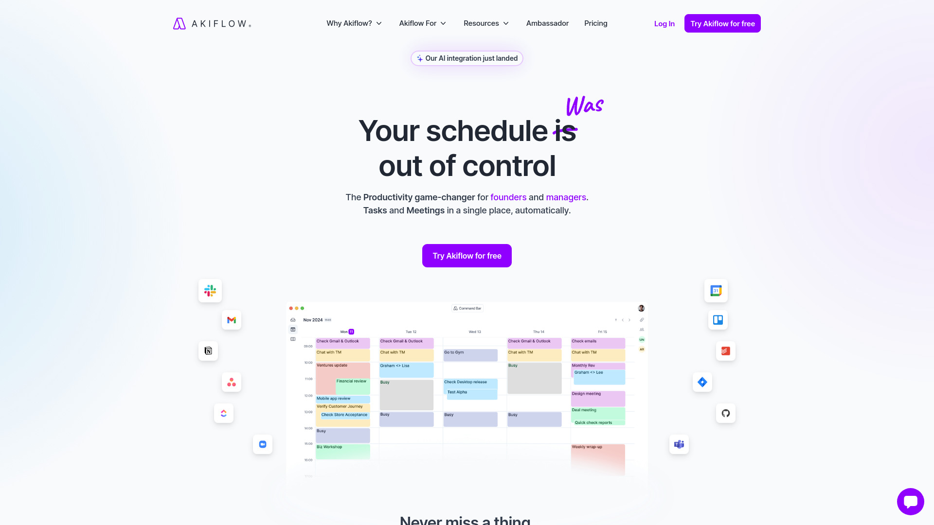 Akiflow网页截图,Akiflow网页快照