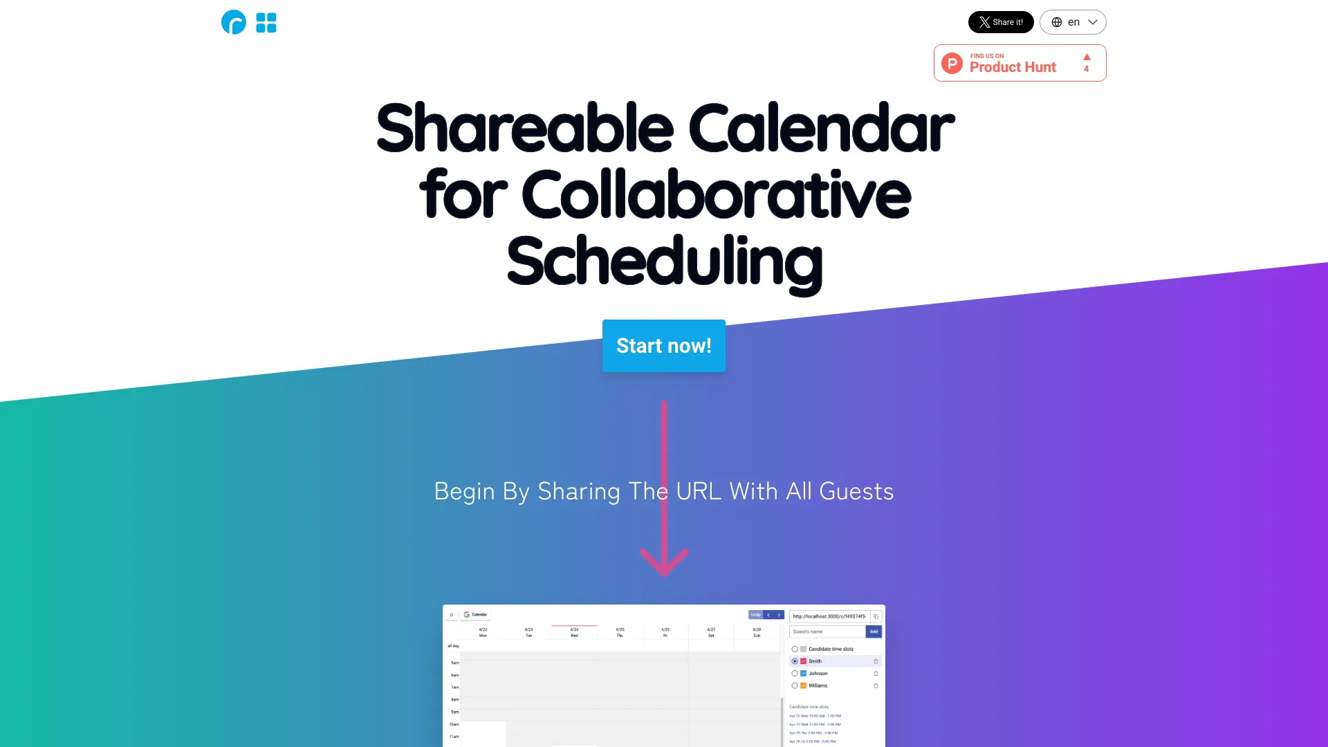 Shareable Calendar for Scheduling网页截图,Shareable Calendar for Scheduling网页快照
