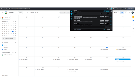 MyTask: NLM AI Text to Calendar网页截图,MyTask: NLM AI Text to Calendar网页快照