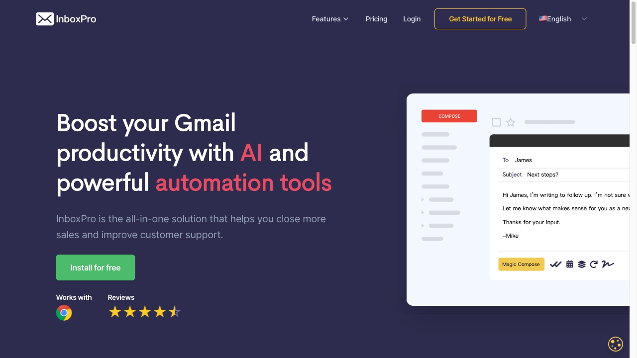 InboxPro网页截图,InboxPro网页快照