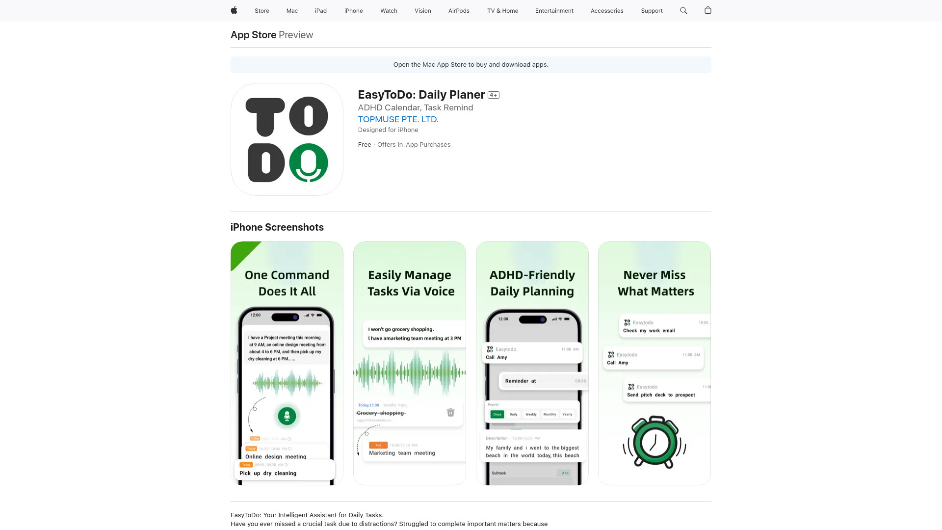EasyToDo: Daily Planer网页截图,EasyToDo: Daily Planer网页快照