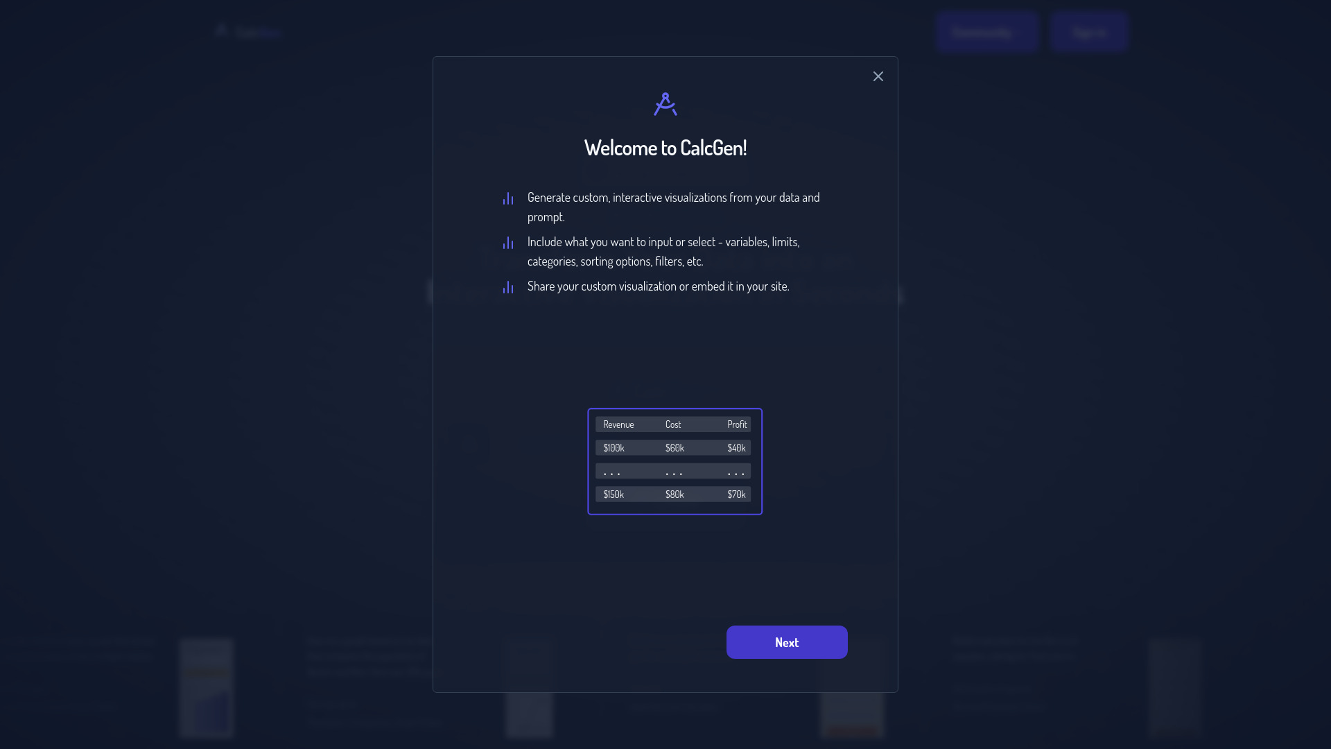 CalcGen AI网页截图,CalcGen AI网页快照