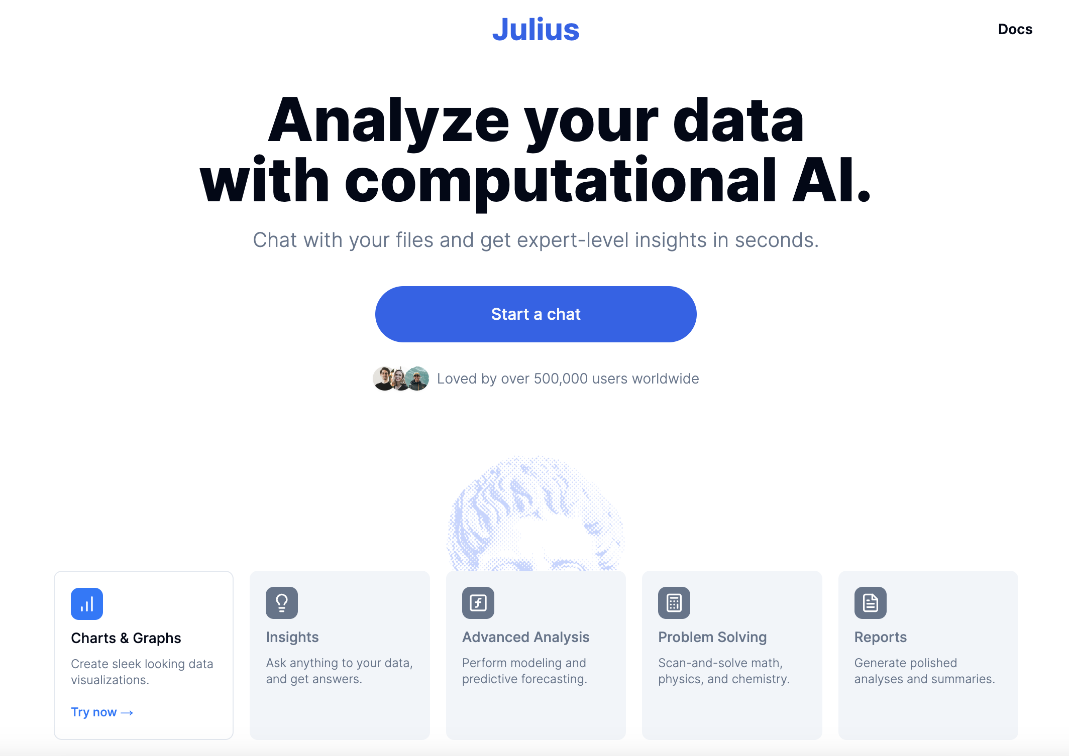 Julius AI网页截图,Julius AI网页快照