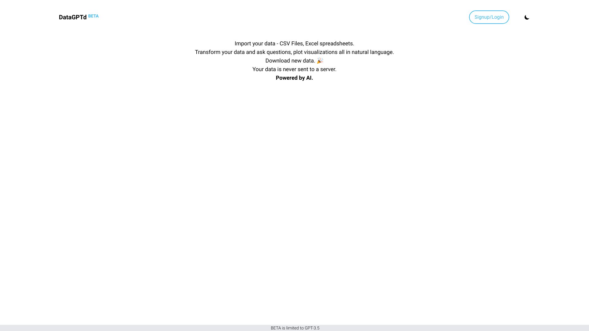 DataGPTd网页截图,DataGPTd网页快照