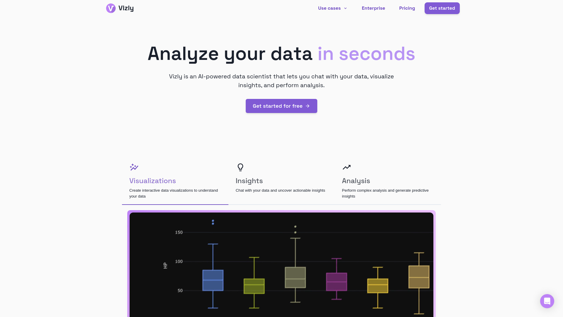 Vizly网页截图,Vizly网页快照