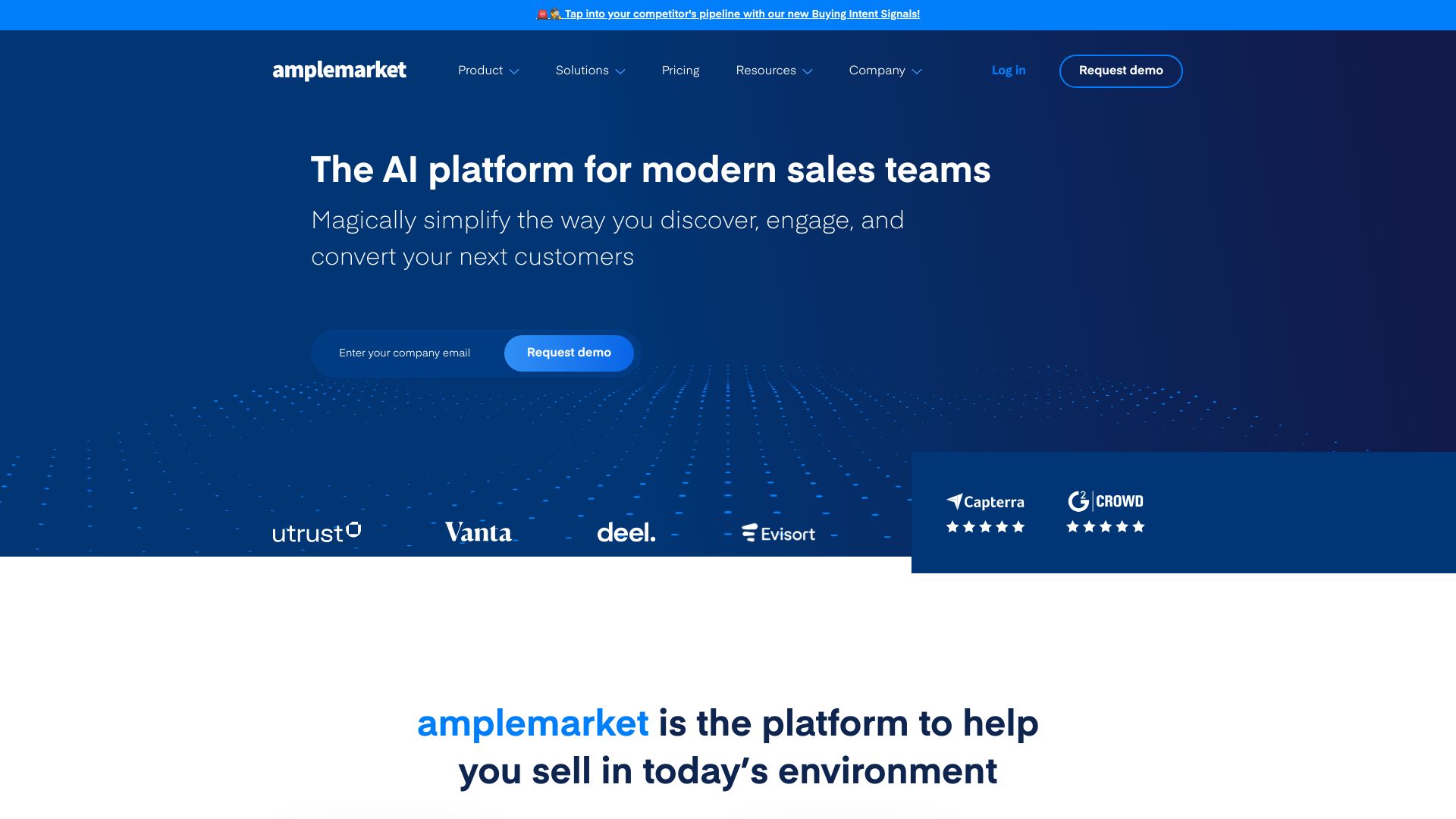 Amplemarket网页截图,Amplemarket网页快照