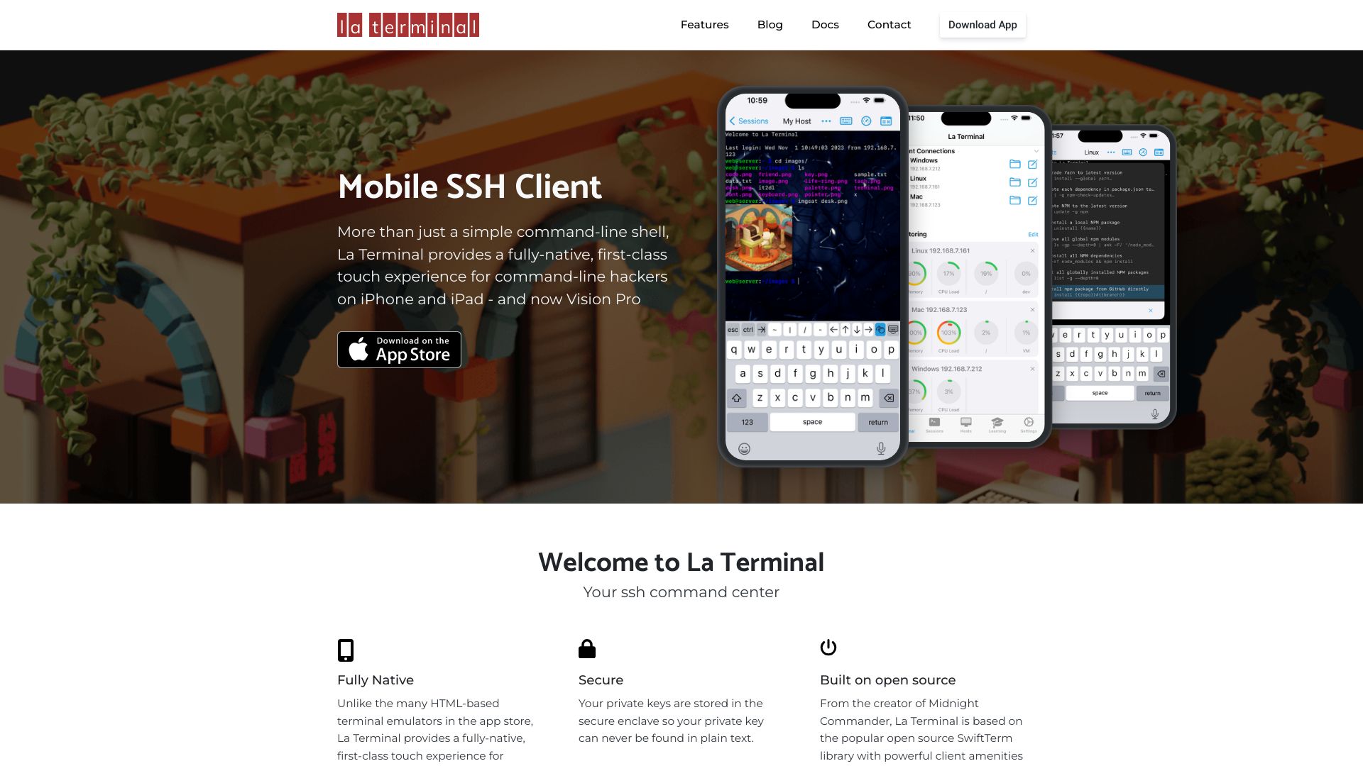 La Terminal网页截图,La Terminal网页快照