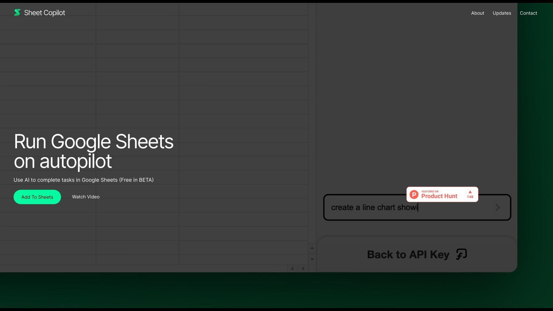 Sheet Copilot网页截图,Sheet Copilot网页快照