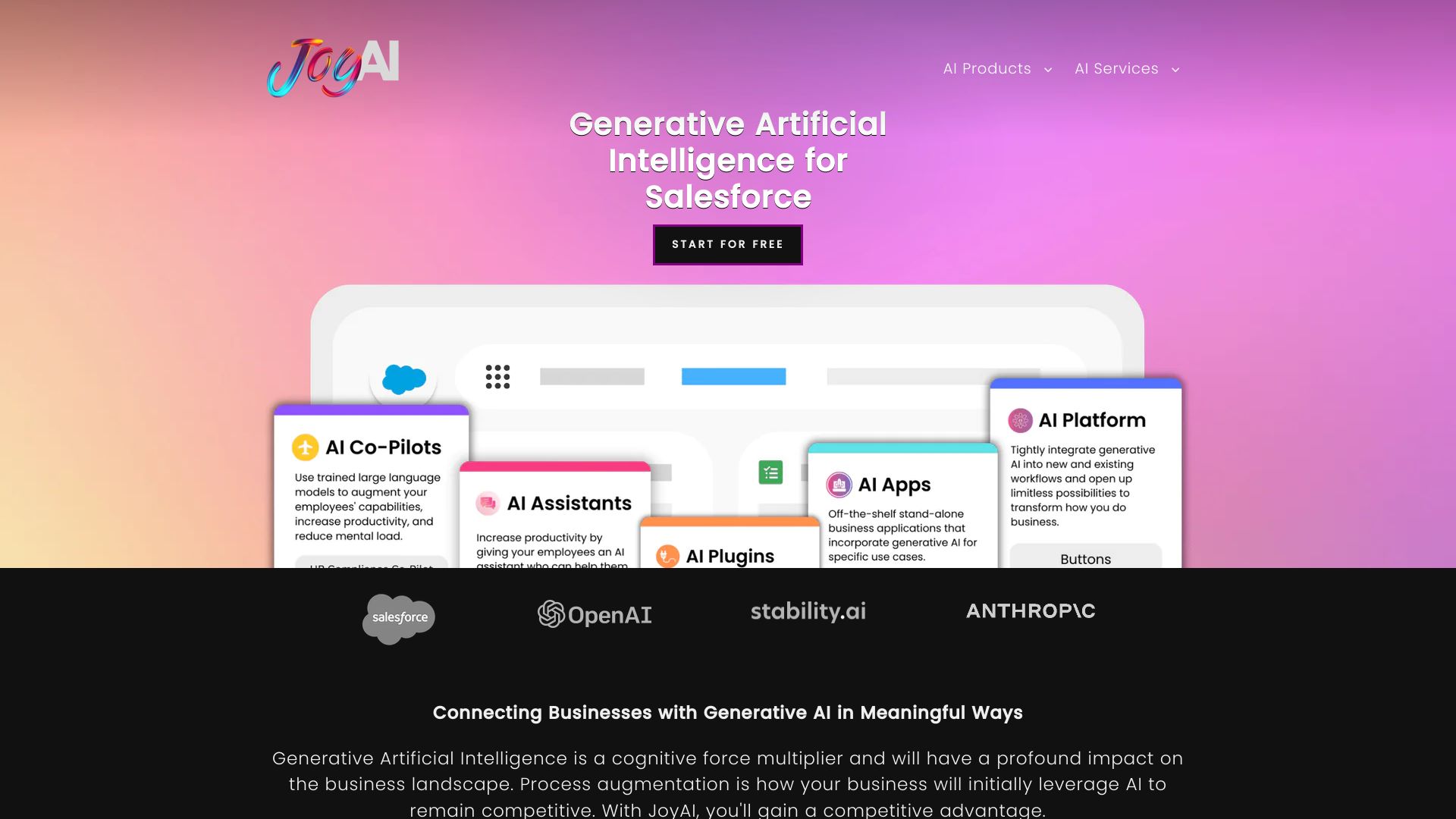 JoyAI – Generative AI for Salesforce网页截图,JoyAI – Generative AI for Salesforce网页快照