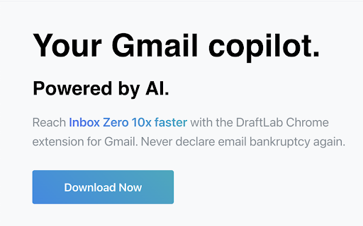 DraftLab: Write better emails faster with AI网页截图,DraftLab: Write better emails faster with AI网页快照