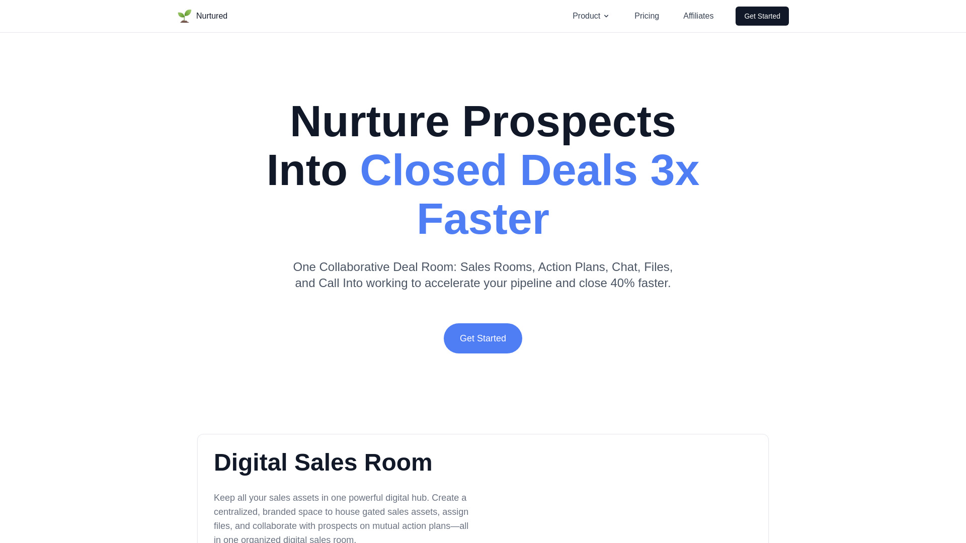 Nurtured网页截图,Nurtured网页快照