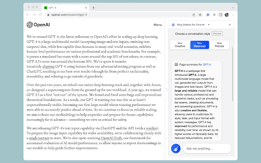 Copilot sidebar for Chrome网页截图,Copilot sidebar for Chrome网页快照