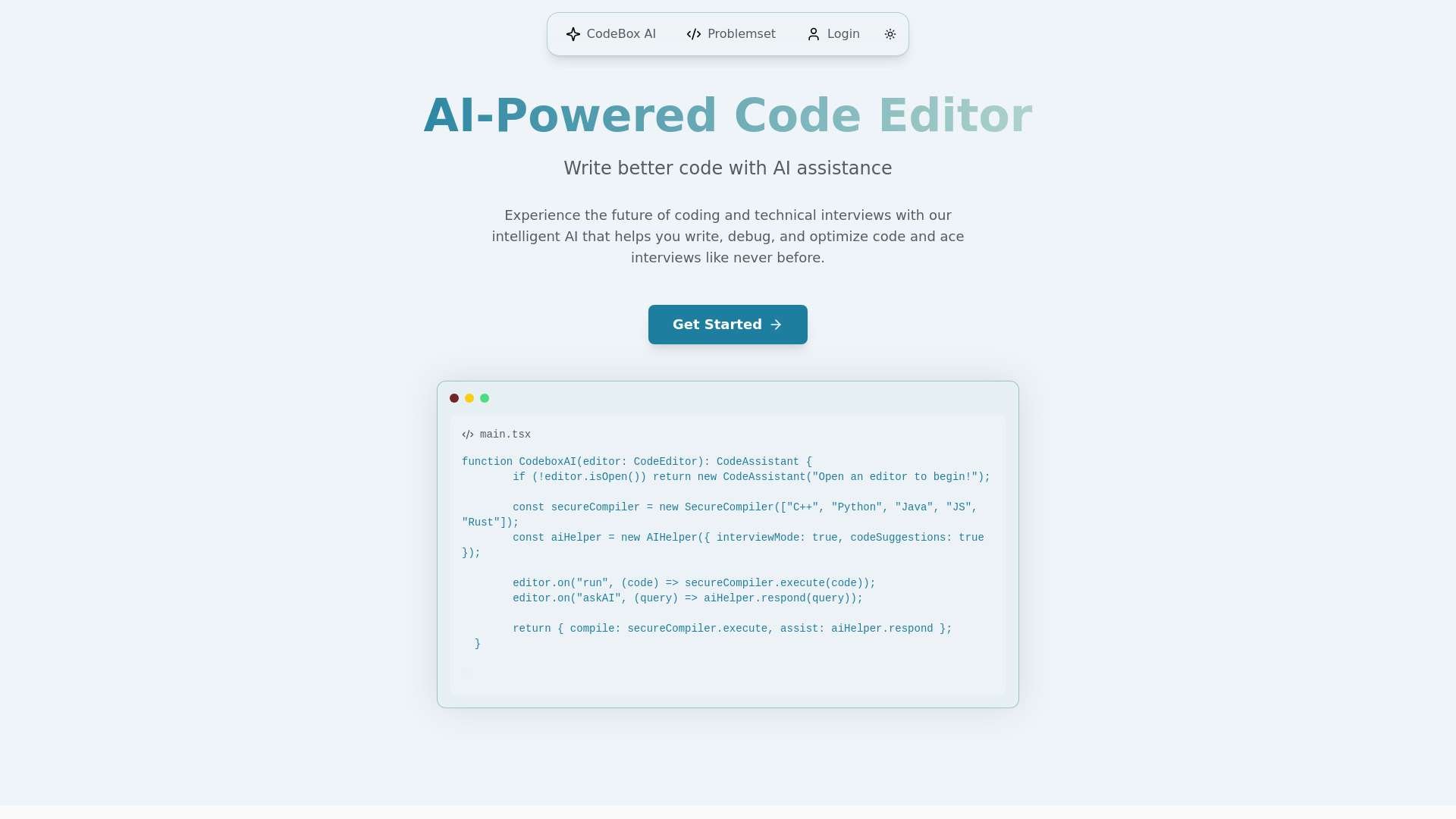 CodeBox AI网页截图,CodeBox AI网页快照