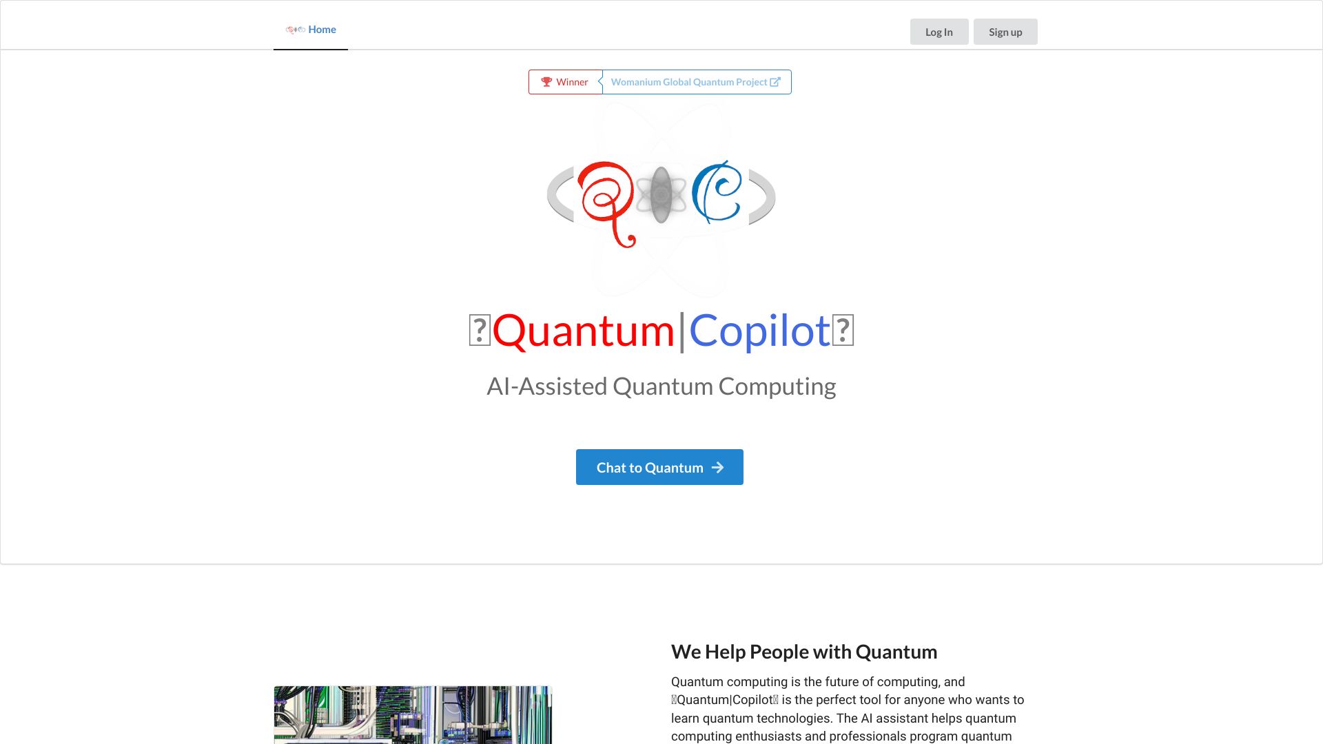 Quantum Copilot网页截图,Quantum Copilot网页快照