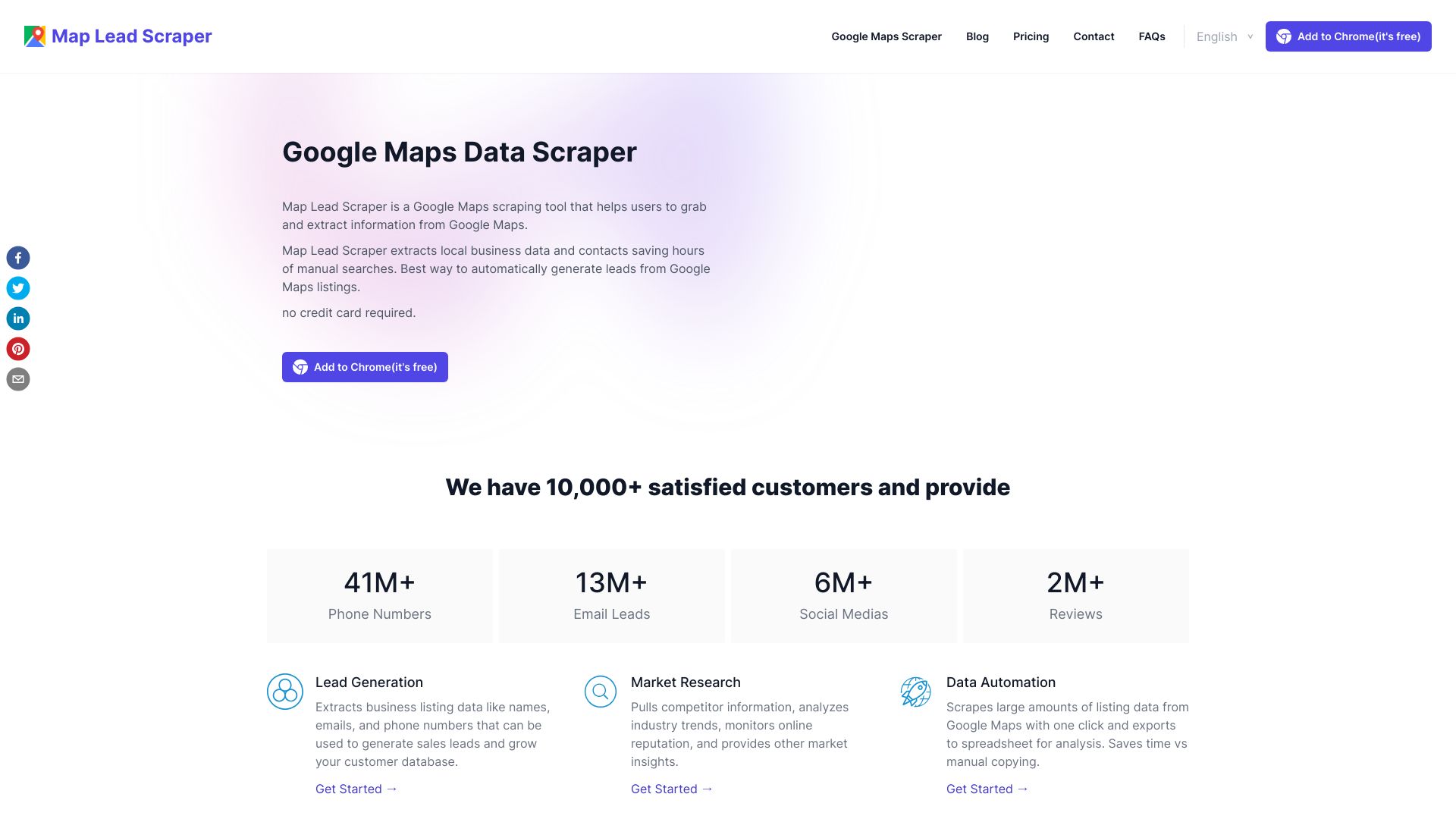 Map Lead Scraper网页截图,Map Lead Scraper网页快照