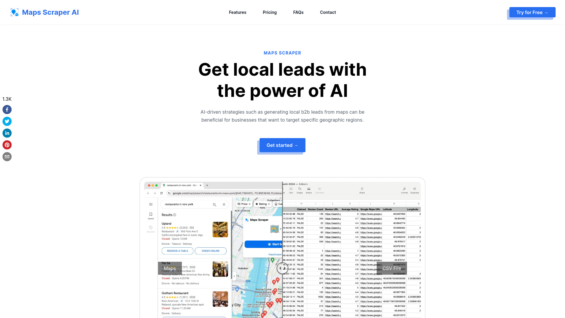 Scraper AI:Get Local Leads with AI网页截图,Scraper AI:Get Local Leads with AI网页快照