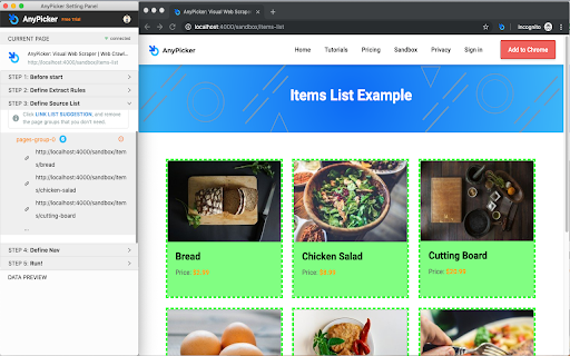 AnyPicker – A.I. powered No Code Web Scraper网页截图,AnyPicker – A.I. powered No Code Web Scraper网页快照