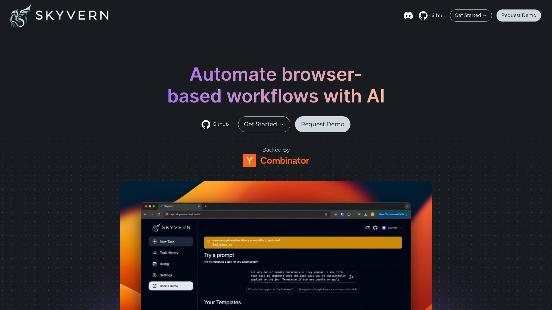 Skyvern网页截图,Skyvern网页快照