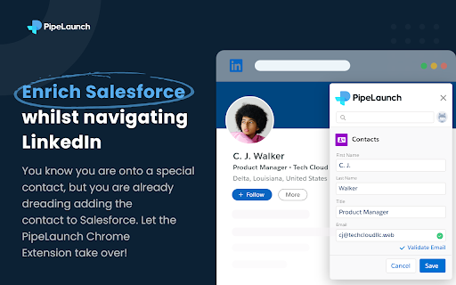 PipeLaunch: Salesforce Integration网页截图,PipeLaunch: Salesforce Integration网页快照
