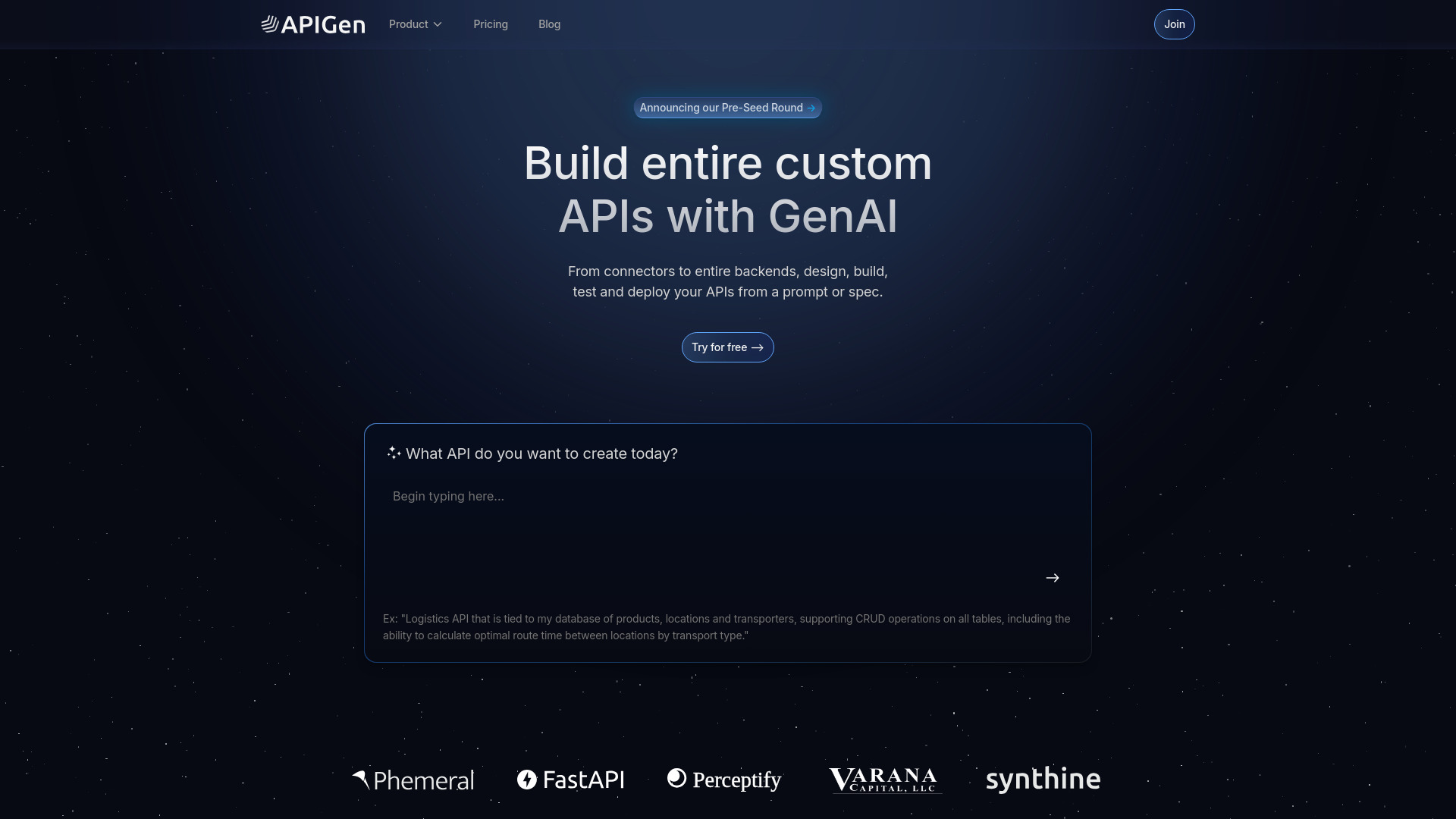 APIGen网页截图,APIGen网页快照