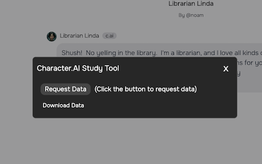 Character.AI Data Donation Tool网页截图,Character.AI Data Donation Tool网页快照