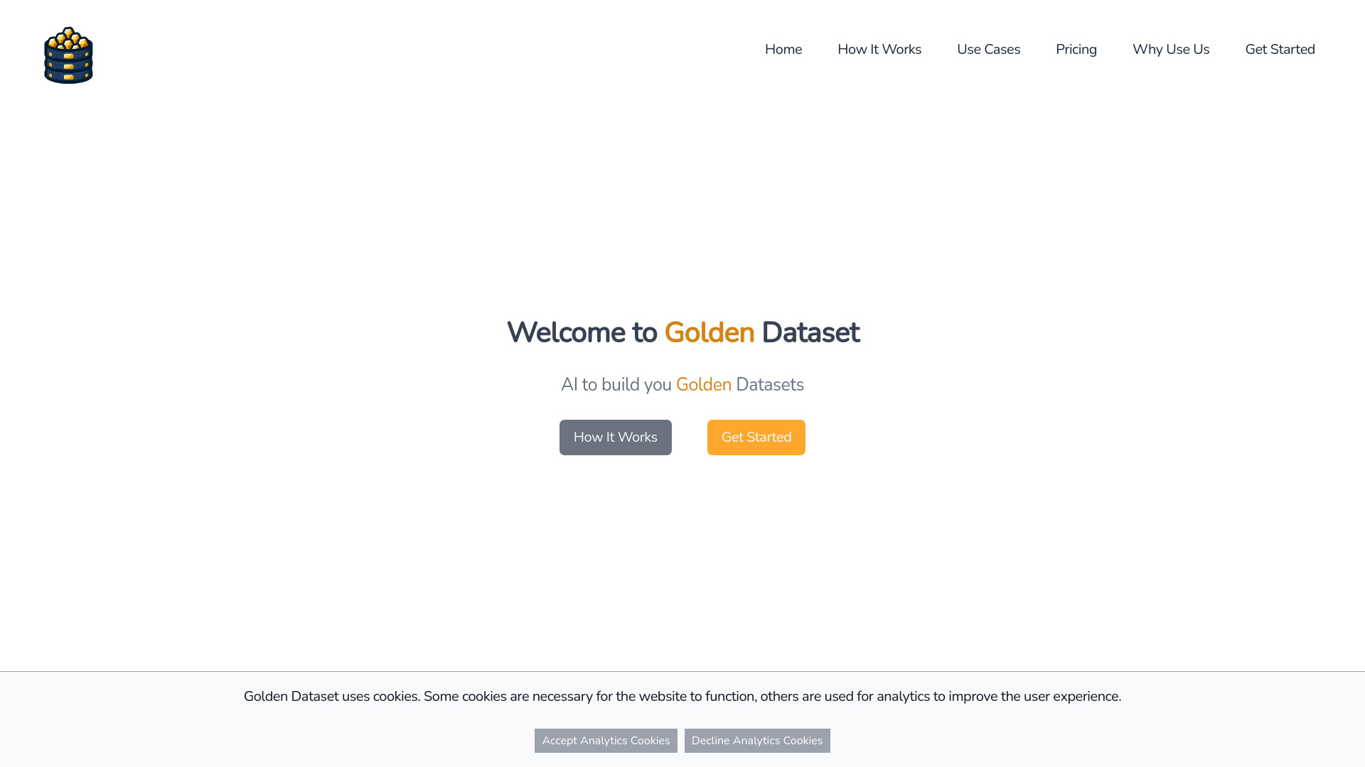 Golden Dataset网页截图,Golden Dataset网页快照