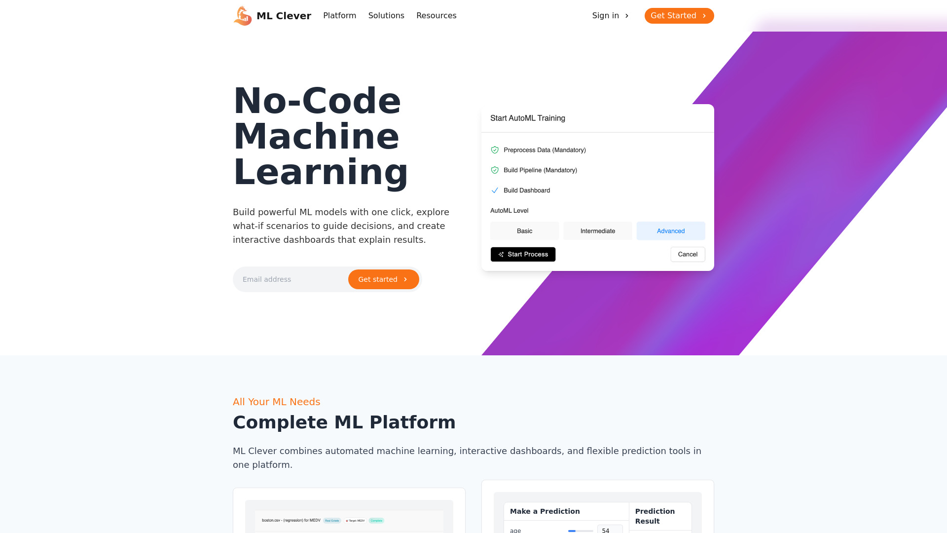 ML Clever网页截图,ML Clever网页快照