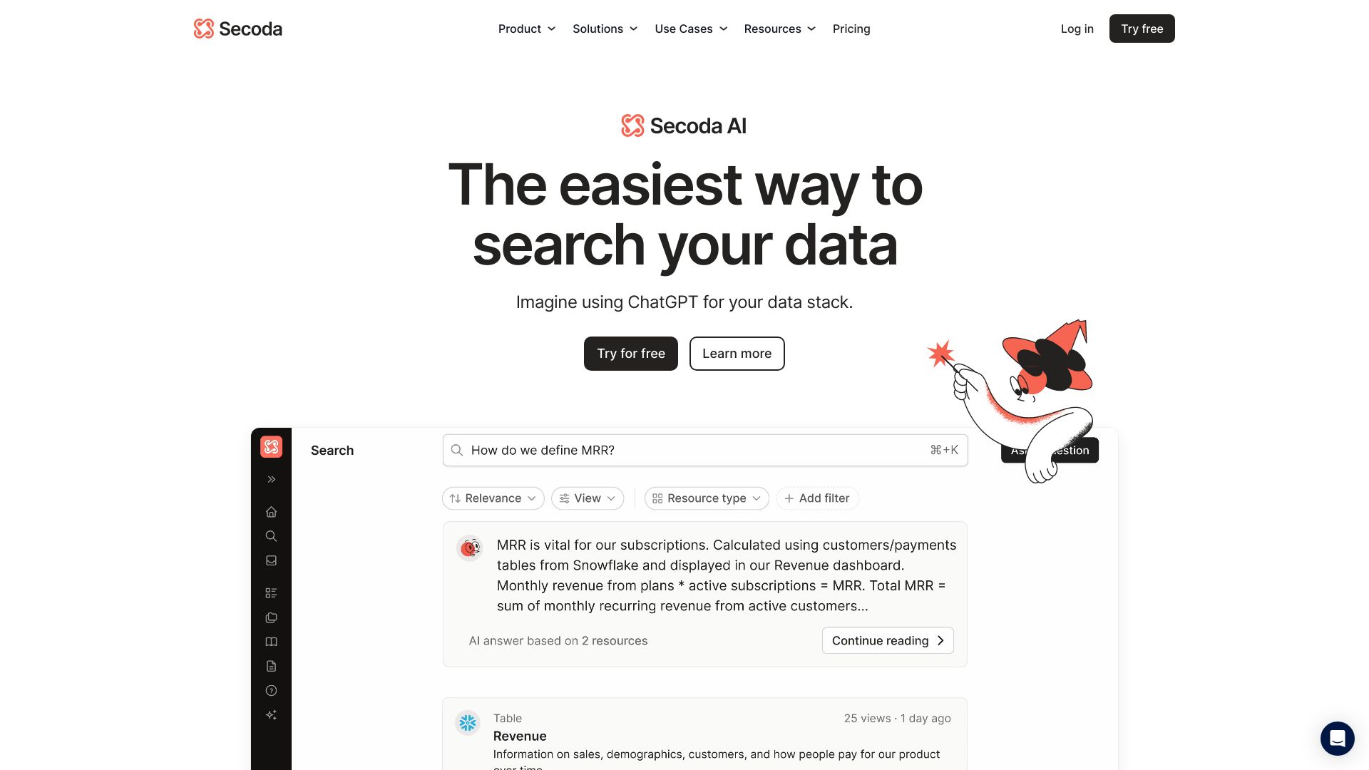 Secoda AI网页截图,Secoda AI网页快照