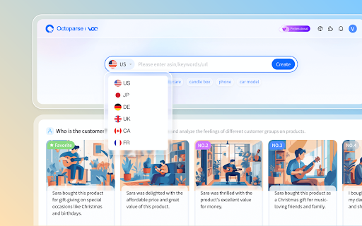 Octoparse VOC – AI Review Research & Analysis网页截图,Octoparse VOC – AI Review Research & Analysis网页快照