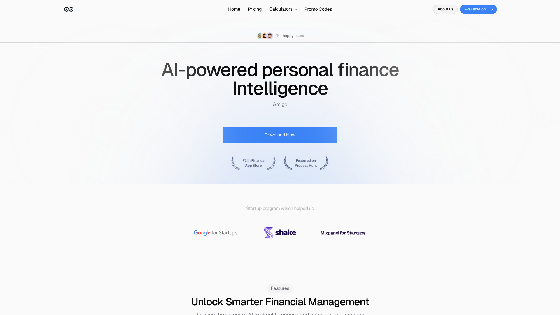 Amigo AI Expense Manager网页截图,Amigo AI Expense Manager网页快照