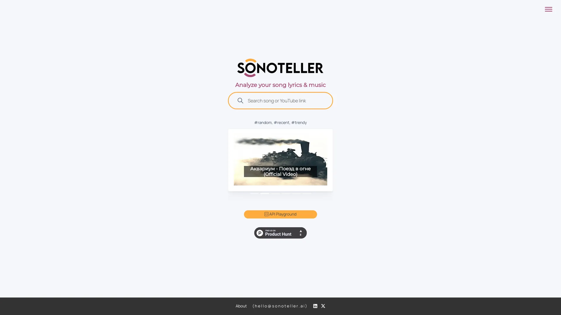 SONOTELLER网页截图,SONOTELLER网页快照
