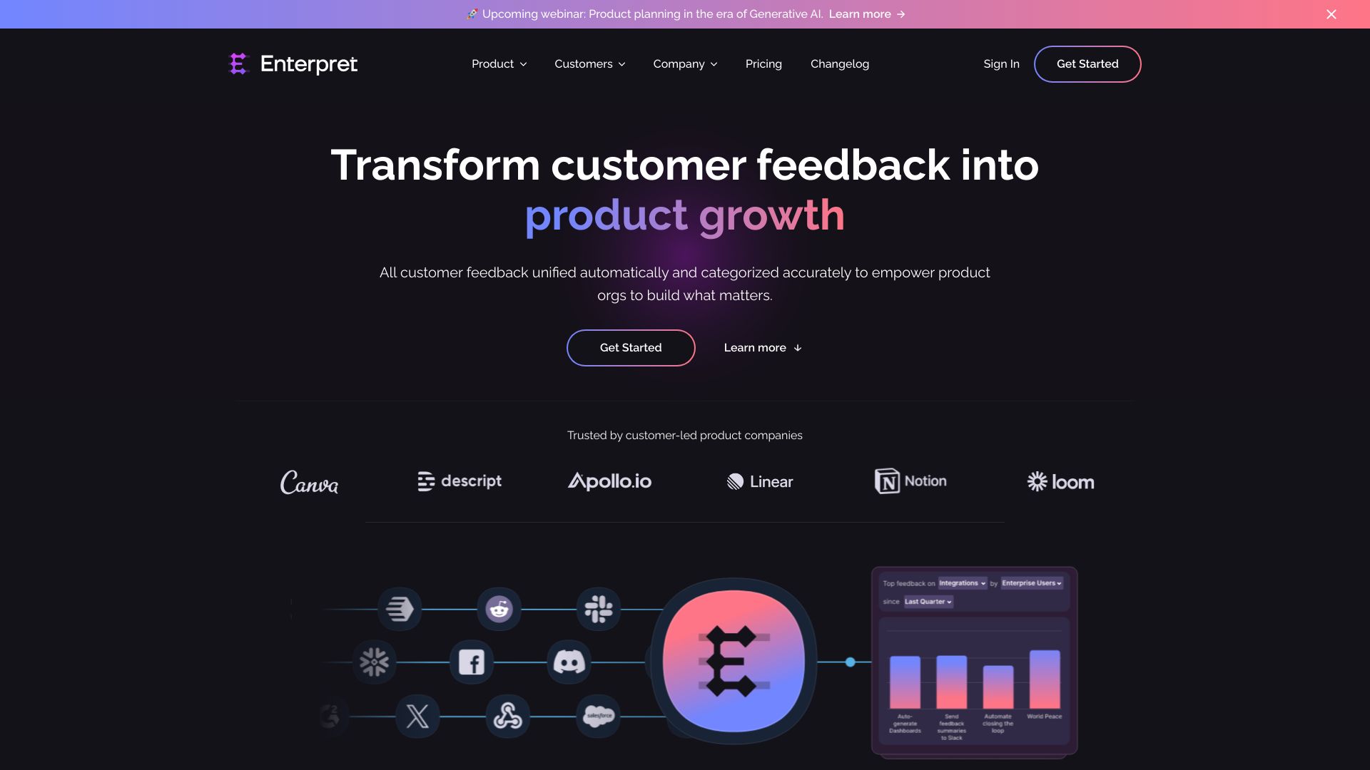 Enterpret网页截图,Enterpret网页快照