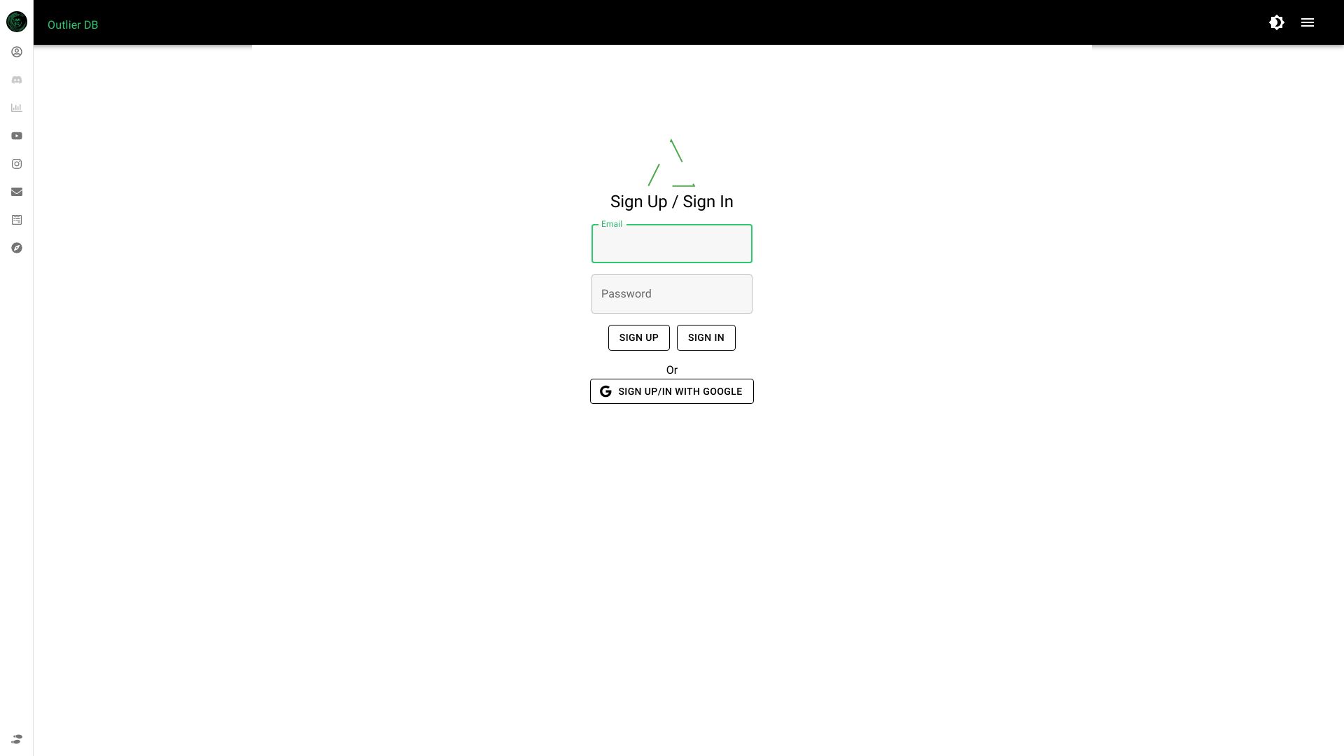 Outlier Database网页截图,Outlier Database网页快照