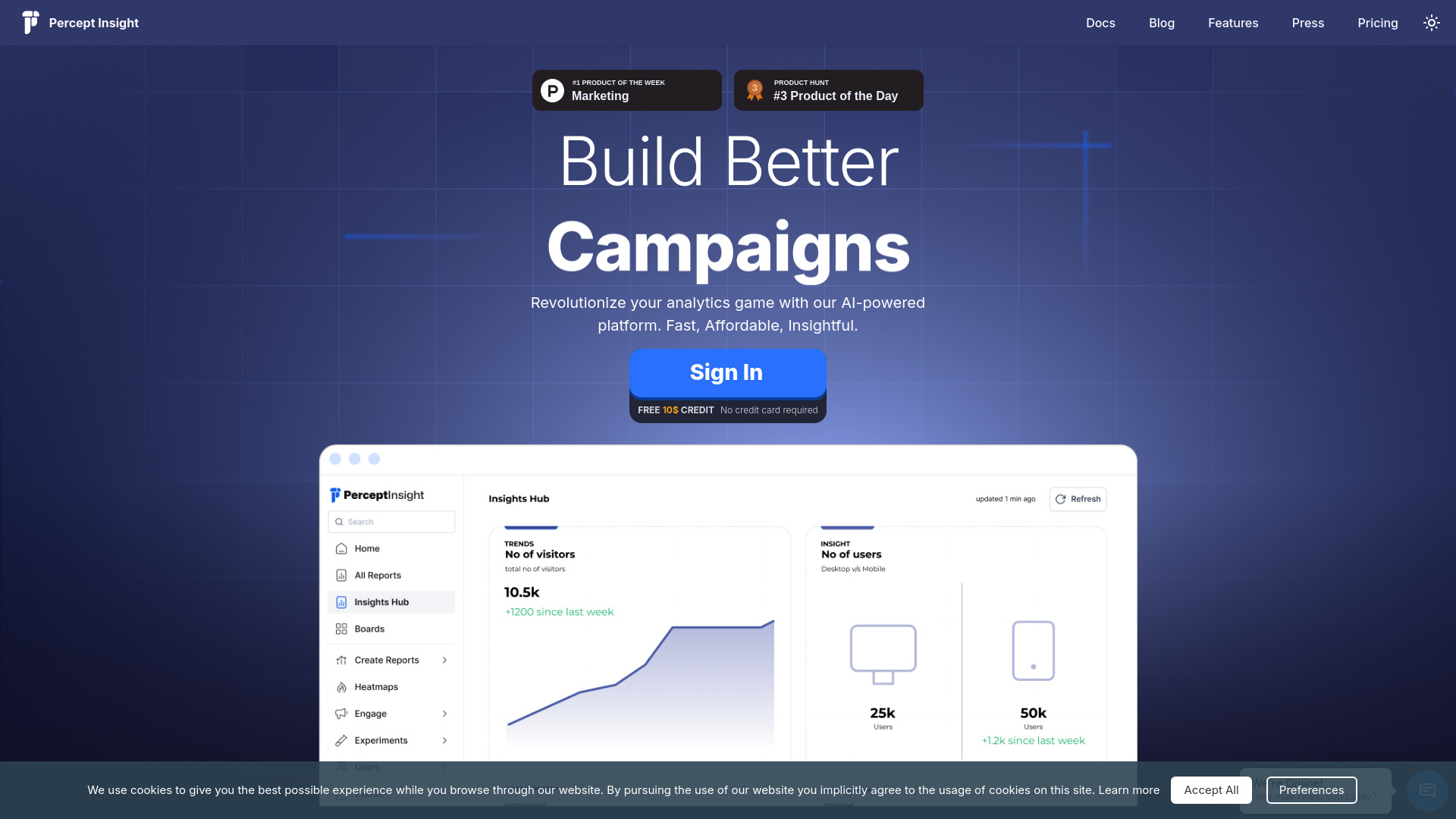 PerceptInsight网页截图,PerceptInsight网页快照