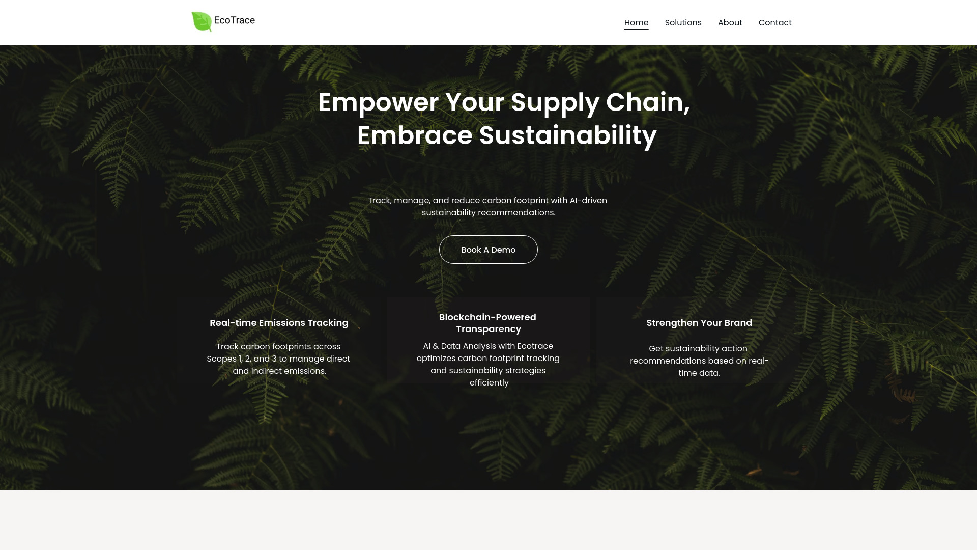 EcoTrace网页截图,EcoTrace网页快照