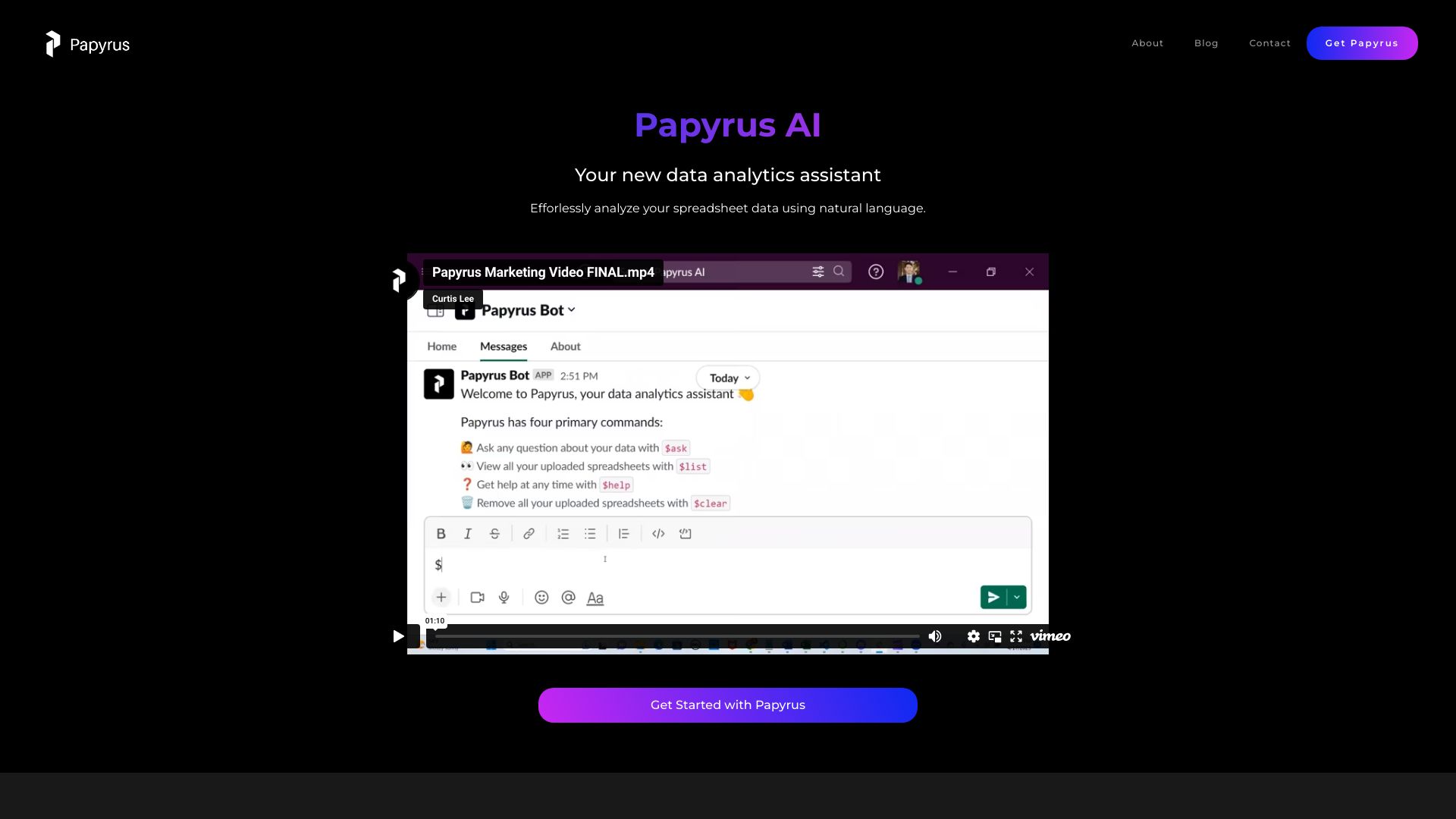 Papyrus AI网页截图,Papyrus AI网页快照