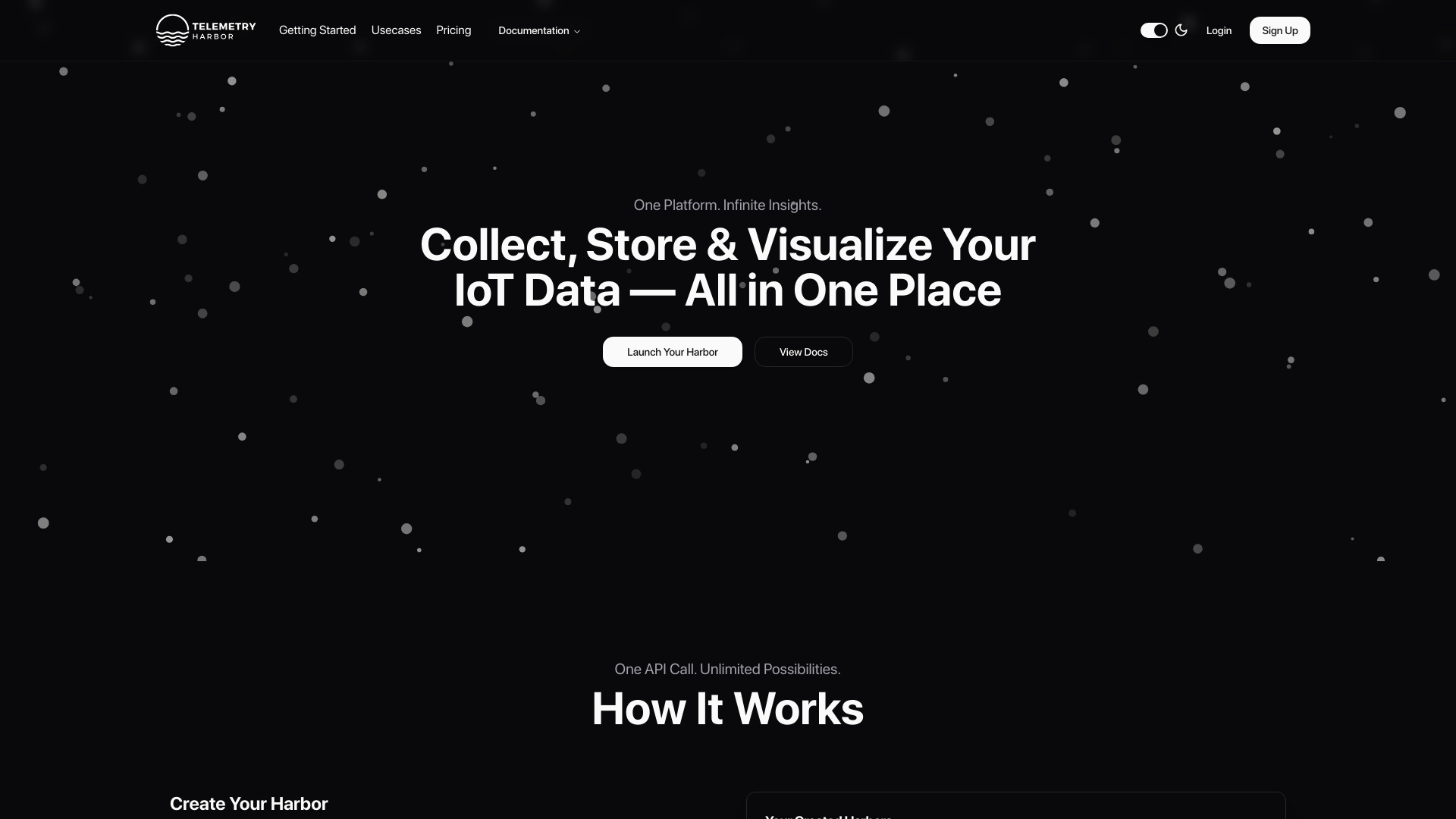 Telemetry Harbor网页截图,Telemetry Harbor网页快照