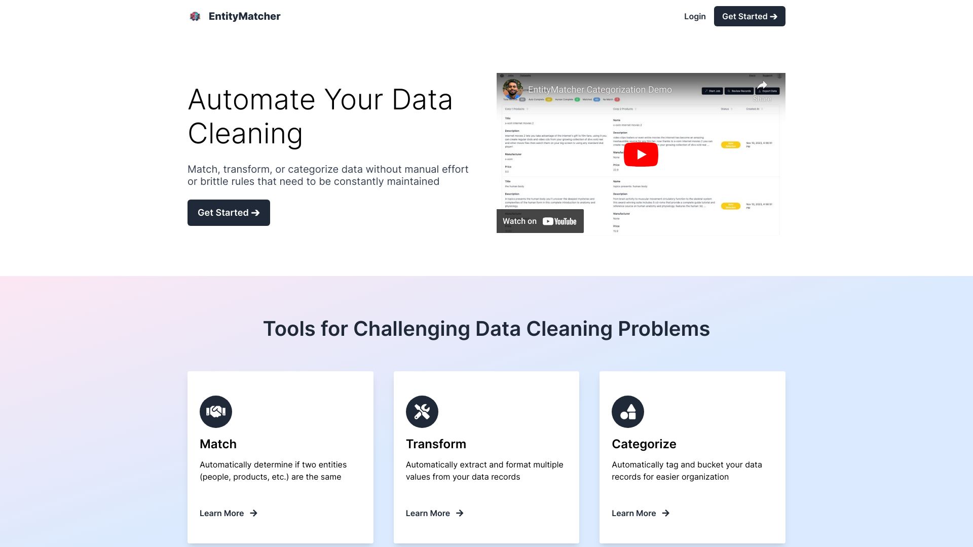 EntityMatcher网页截图,EntityMatcher网页快照