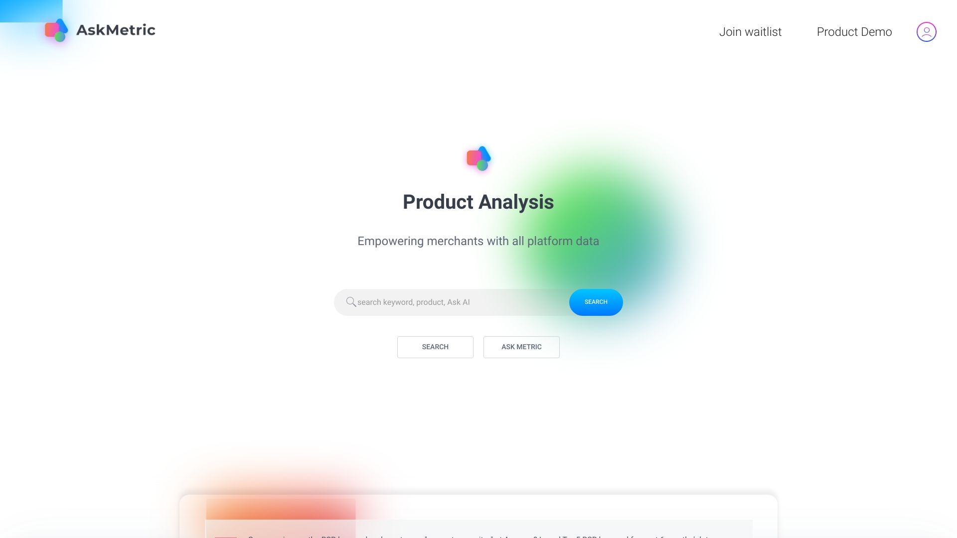 AskMetric网页截图,AskMetric网页快照
