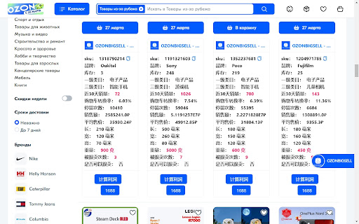 OZONBIGSELL – 专注OZON平台数据分析 – 国内开发OZON插件第一人网页截图,OZONBIGSELL – 专注OZON平台数据分析 – 国内开发OZON插件第一人网页快照