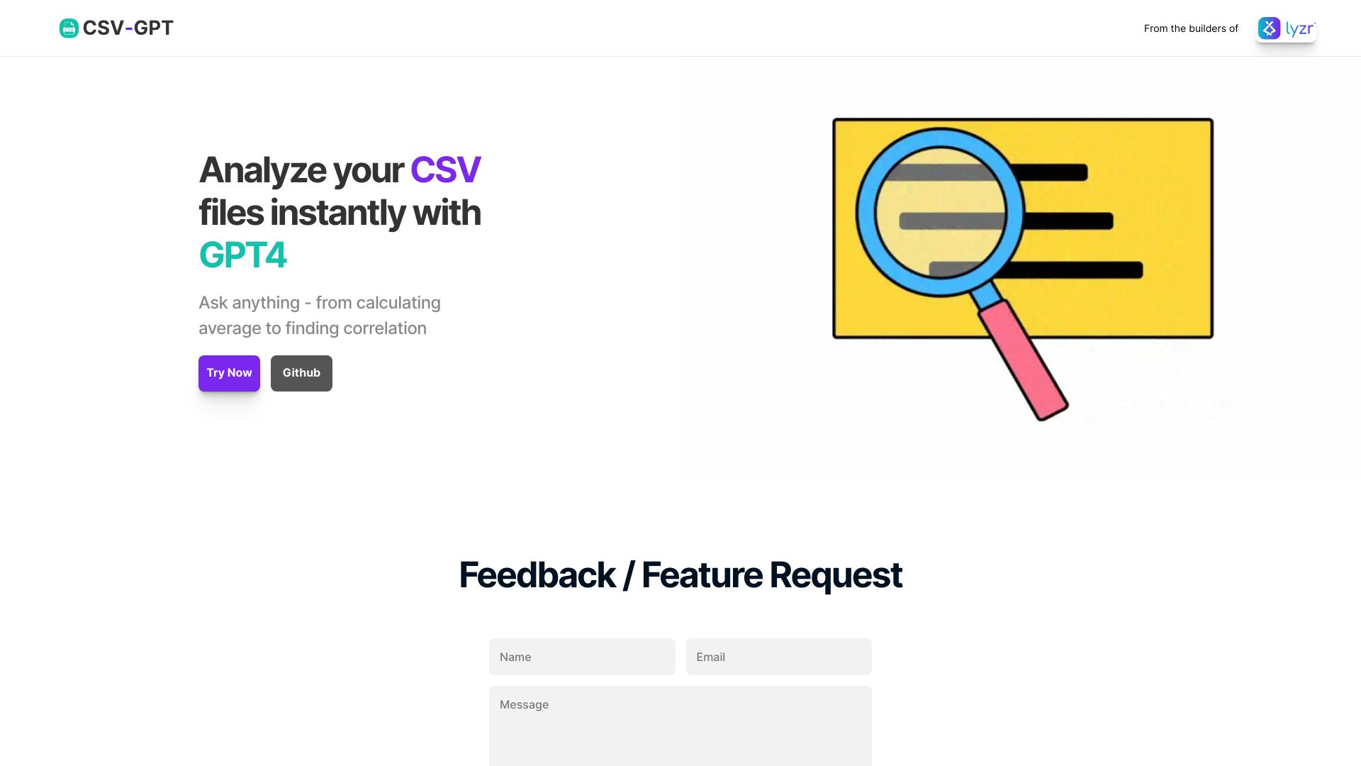 CSV-GPT网页截图,CSV-GPT网页快照